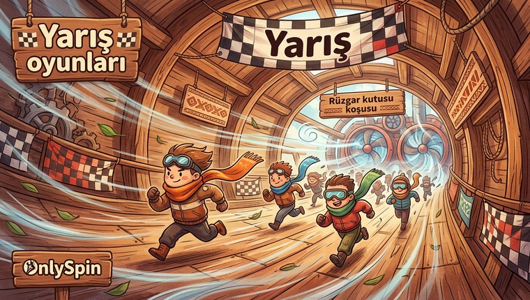 OnlySpin Yarış Oyunları - Rüzgar Kutusu Koşusu